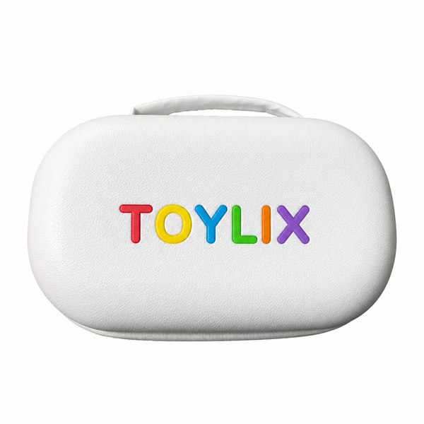 TOYLIX Kids Toy Storage Case  White Travel Carry Case